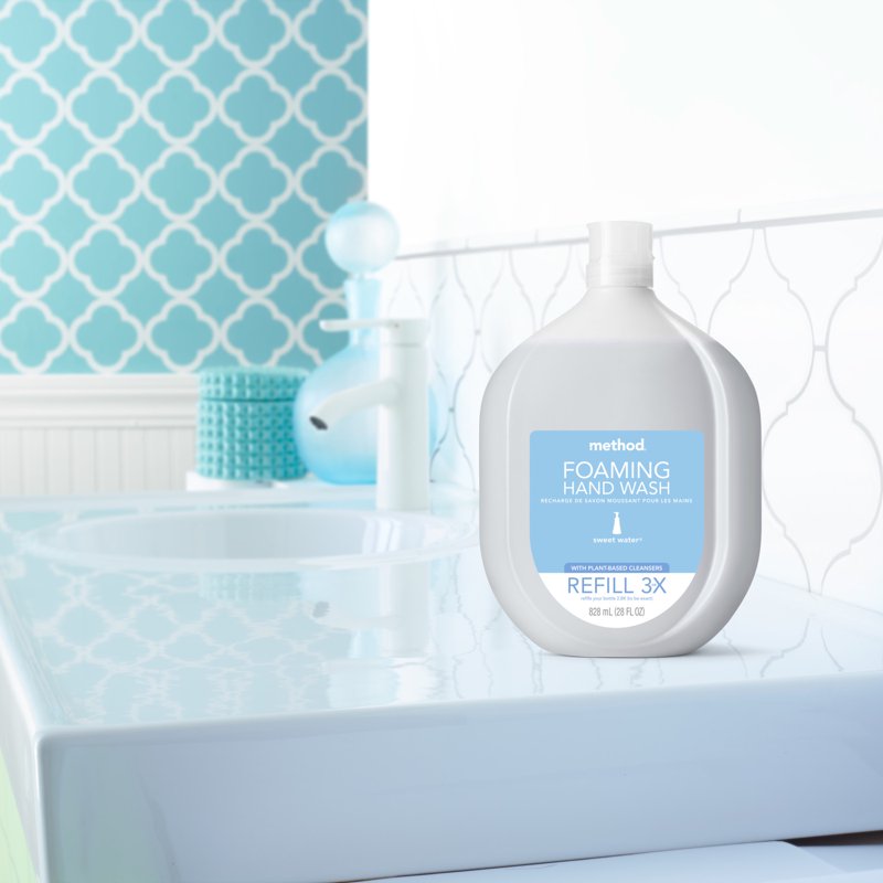 Method Foaming Hand Soap Refill 28 oz - Biodegradable & Recyclable Bottle