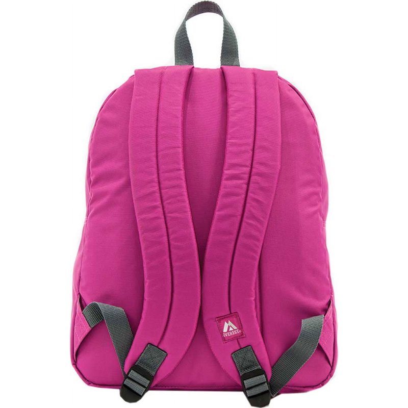 Unisex 16.5-Inch Classic Backpack for School Work Travel Magenta Orchid