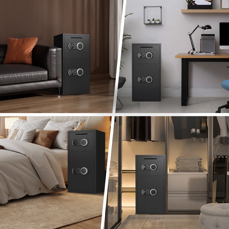 Large Fireproof Waterproof Safe with Electronic Keypad and Dual Alarm - 6 Cub Ft