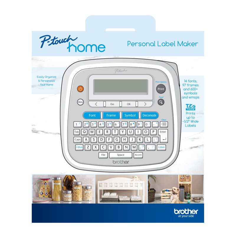 Personal Label Maker for Home Organization, PT-D202 - Durable Laminated Tapes