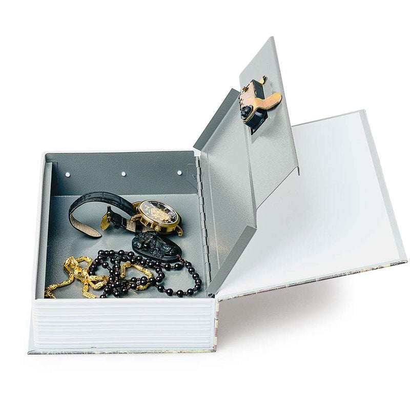 Book Safe with Combination Lock - Hidden Storage for Valuables 9.5x6.2x2.2 inches