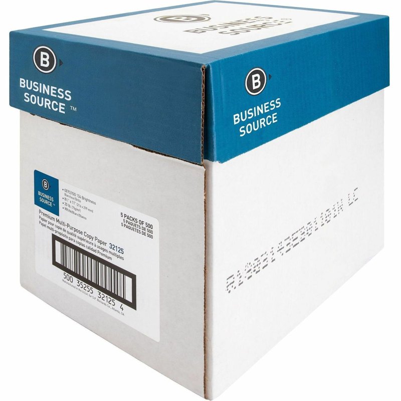 Multipurpose Printer & Copier Paper 20lb 92 Bright White 8.5x11 Inch Ream — High Quality Office Paper