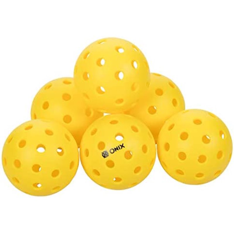 Onix Pure 2 Outdoor Pickleball Ball - 6 Pack 16 Pack Variation Included
