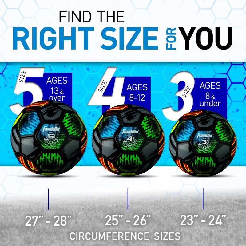 Mystic Kids Soccer Ball Size 4 with Pump Included – Franklin Sports