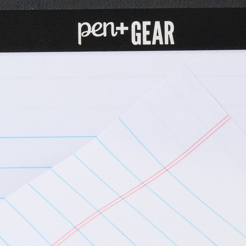 Junior Legal Pads Wide Ruled 5x8 White Paper 50 Sheets Pack of 12