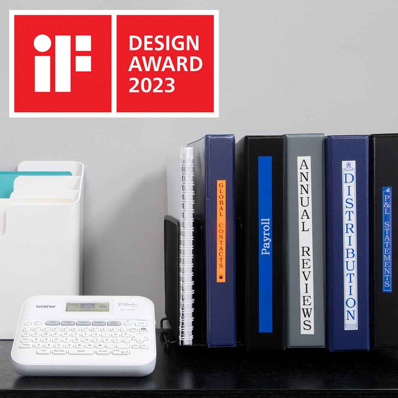Connected Label Maker for Home Office - Brother PT-D410 with Tape & Software