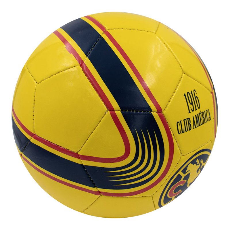 Voit Club America S100 Size 5 Soccer Ball – Yellow PVC, 360g, Recreational