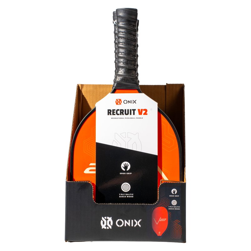 (2 Pack) Onix V2 Pickleball Paddle Orange - Baltic Birch Wood 8 oz