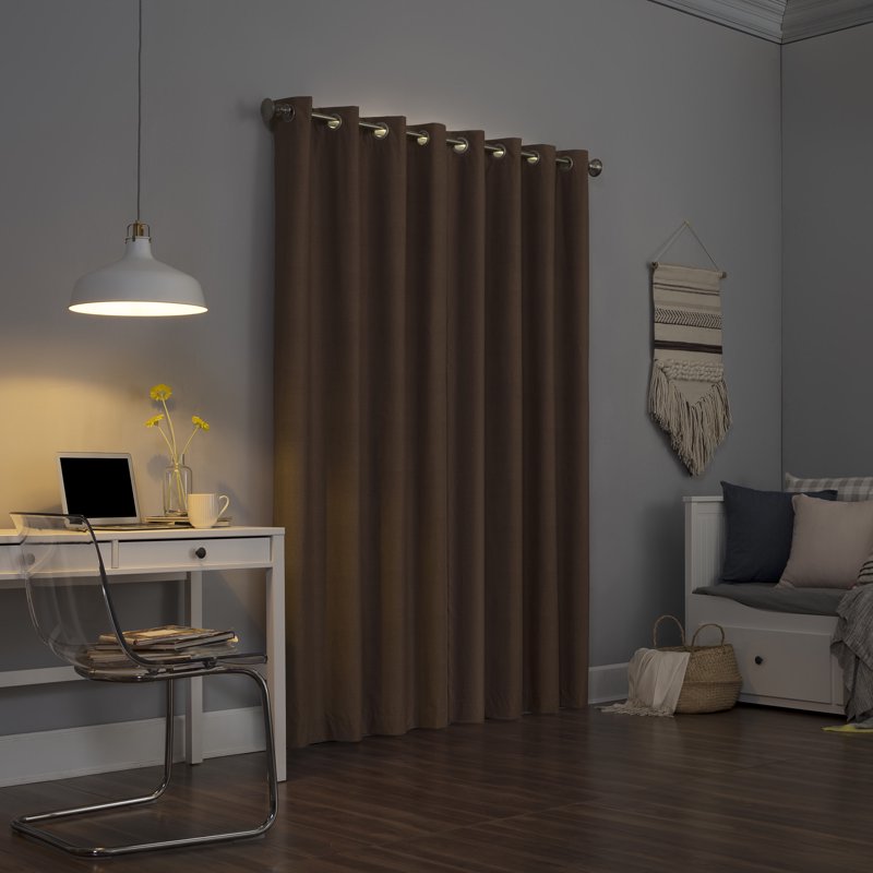 Blackout Thermal Insulated Grommet Curtain Panel - Light Blocking & Energy Saving