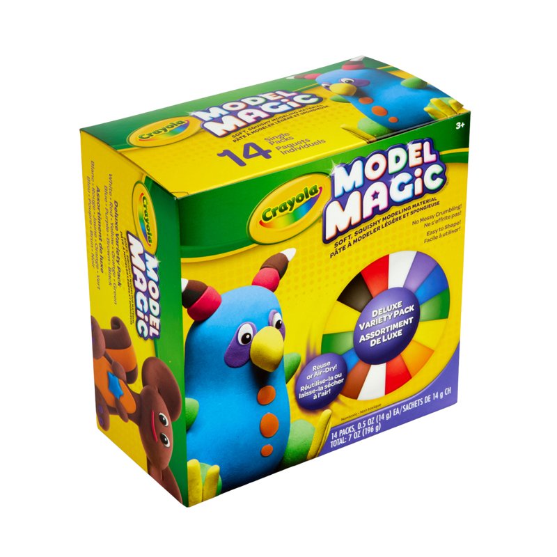 Crayola Model Magic Deluxe Variety Pack - 14 Vibrant Air-Dry Clay Sets for Kids & Art Projects