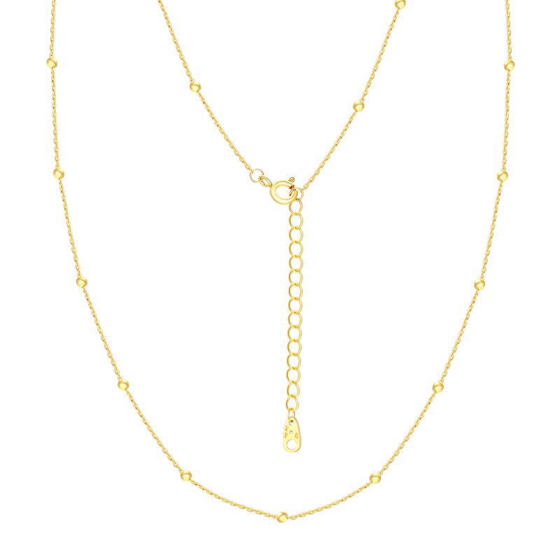 Gold Flash Plated Initial Necklace Set with Cubic Zirconia - Multiple Letters