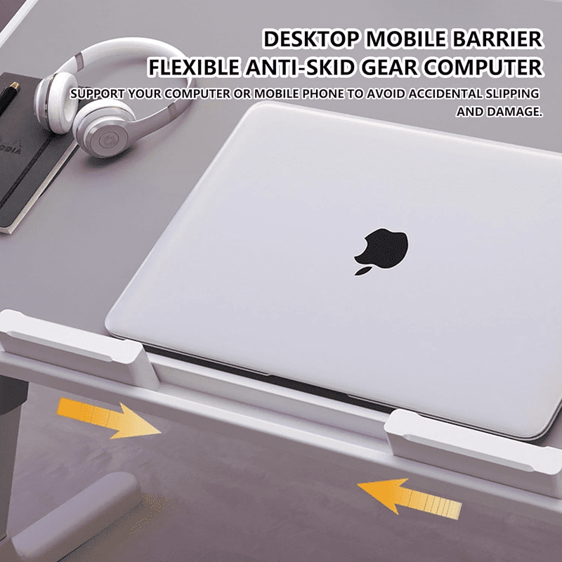 Adjustable Laptop Bed Desk with Foldable Tray Portable Work Table for Bed Couch