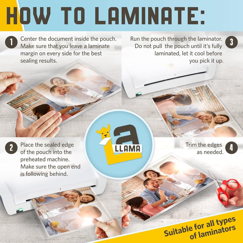 9 x 11.5 Inch Thermal Laminating Pouches - 20 Pack, 5 Mil Thickness for Letter Size Documents