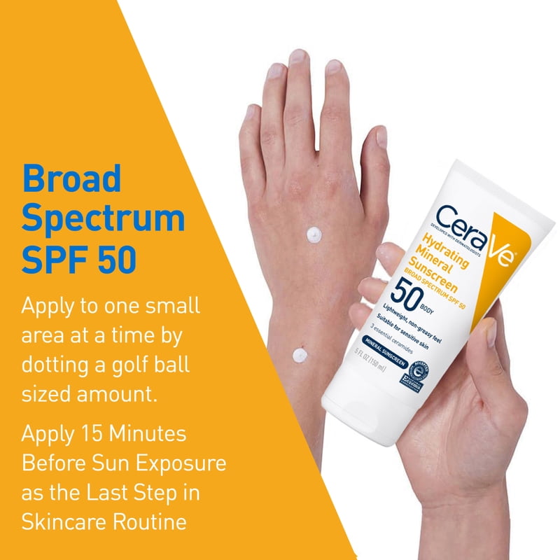 Mineral Sunscreen SPF 50 for Sensitive Skin Kids & Adults Body Lotion