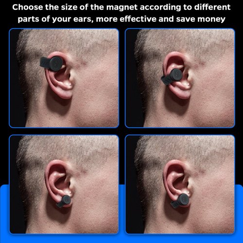 Cauliflower Ear Magnet - Effective Magnets Compression Kit - Prevention & Treatment of Hematomas & Keloid in BJJ, Wrestling, MMA, Grappling, Boxing, Muay Thai, Rugby (Small and Large, Each 1 PCS)