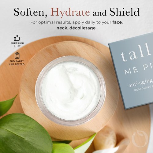 Tallow Me Pretty Anti-Aging Cloud Cream, Powerful Anti Aging Face Cream for Women, Minimizes Visible Aging, Improves Overall Texture & Boosts Skin Elasticity, Powered by Essential Fatty Acids, 1.7 Oz
