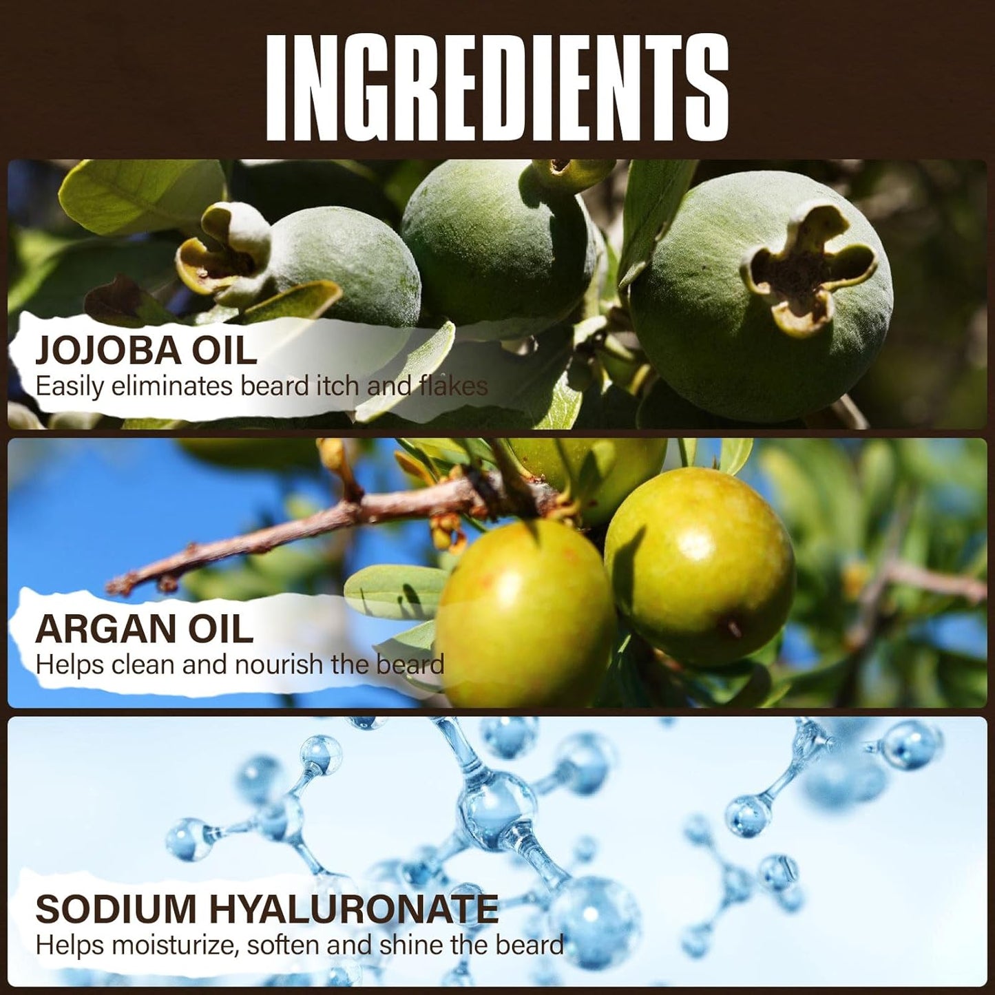 Beard Wash & Conditioner 2-in-1 – Hydrating Sandalwood Shampoo for Soft, Full Beard – 8.45 oz