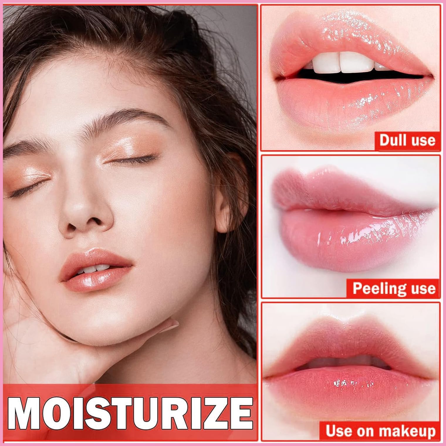 Tnoctuh 4 PCS Bee Lip Balm Lip Mask Honey Pot, Coconut Honey Mint Grape Moisturizing Sleeping Lip Mask Overnight with Sticks, Lip Balm Exfoliating Prevention Dry and Crack Lip Scrubs