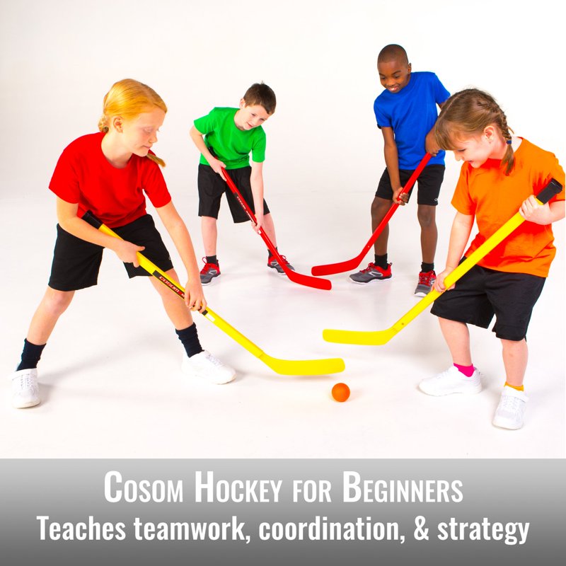 Kids Hockey Sticks Set - 15 Standard 36-Inch Elementary Shafts
