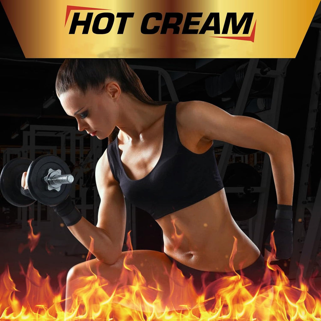 Hot Sweat Cream, Fat Burning Creams for Belly Natural Weight Loss Cream Weight Loss Workout Enhancer for Women and Men Cellulite Treatment for Thighs Legs Abdomen Arms and Buttocks