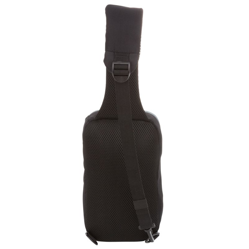 Unisex 4.5L Urban Sling Sports Bag - Black & Gray Polyester Shoulder Bag