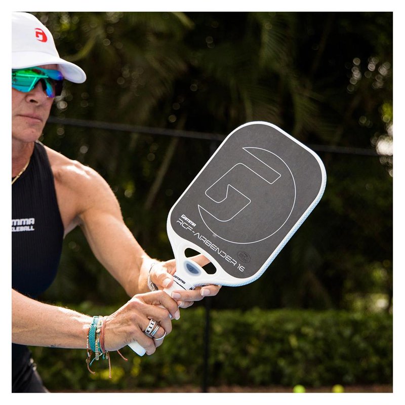 GAMMA Airbender 16 Carbon Fiber Pickleball Paddle with Open Throat • 8.3 oz