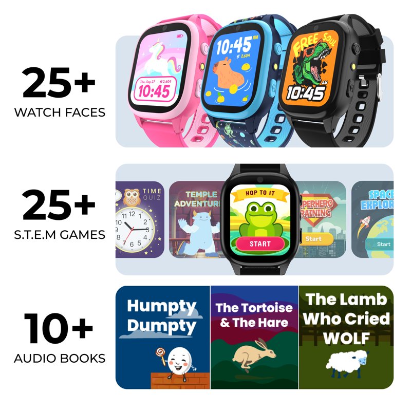 Kids Smartwatch with Educational Games Camera and Parental Controls
