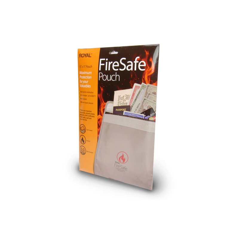 Fireproof Waterproof Document Bag - Fire & Water-Resistant Storage Pouch