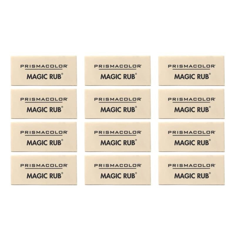 Vinyl Erasers 12 Pack for Artists and Students - Soft, Clean Erasing