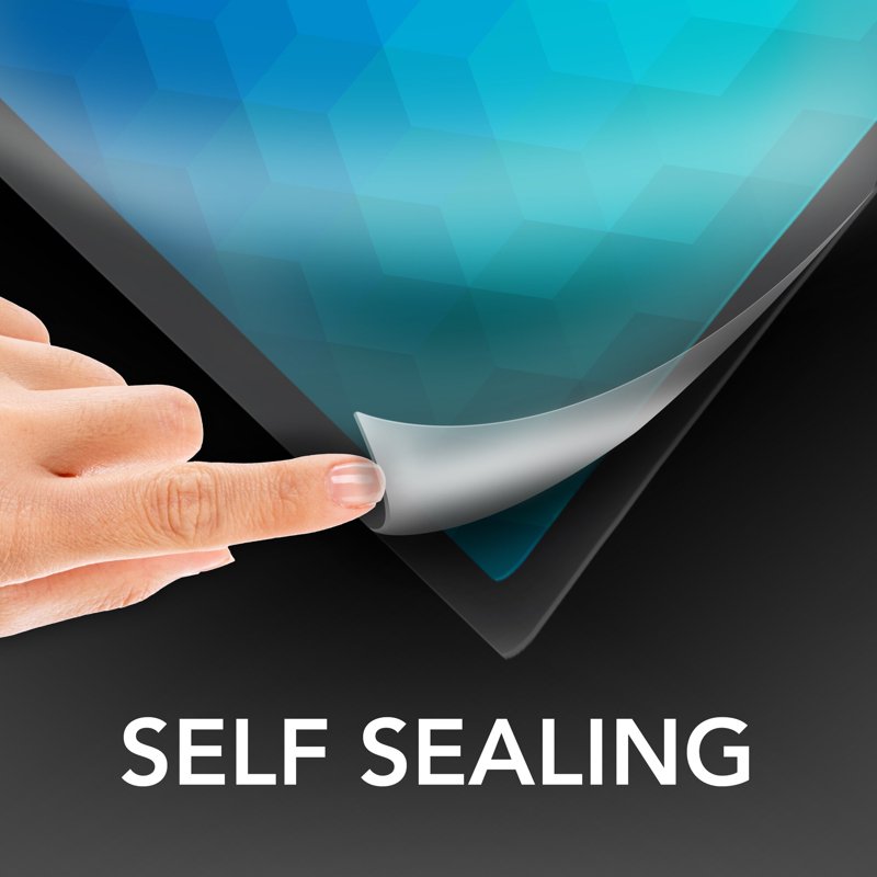 Self-Sealing Laminating Pouches Wallet Size 8 Mil Clear Pack of 10