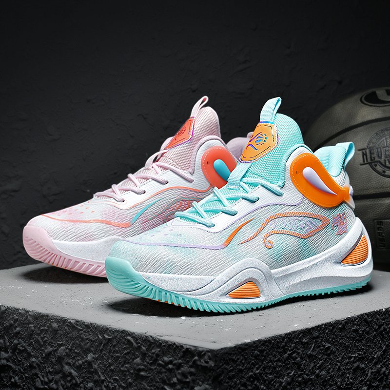 Unisex Basketball Shoes Breathable Lightweight Non-Slip Athletic Sneakers for Outdoor Sports