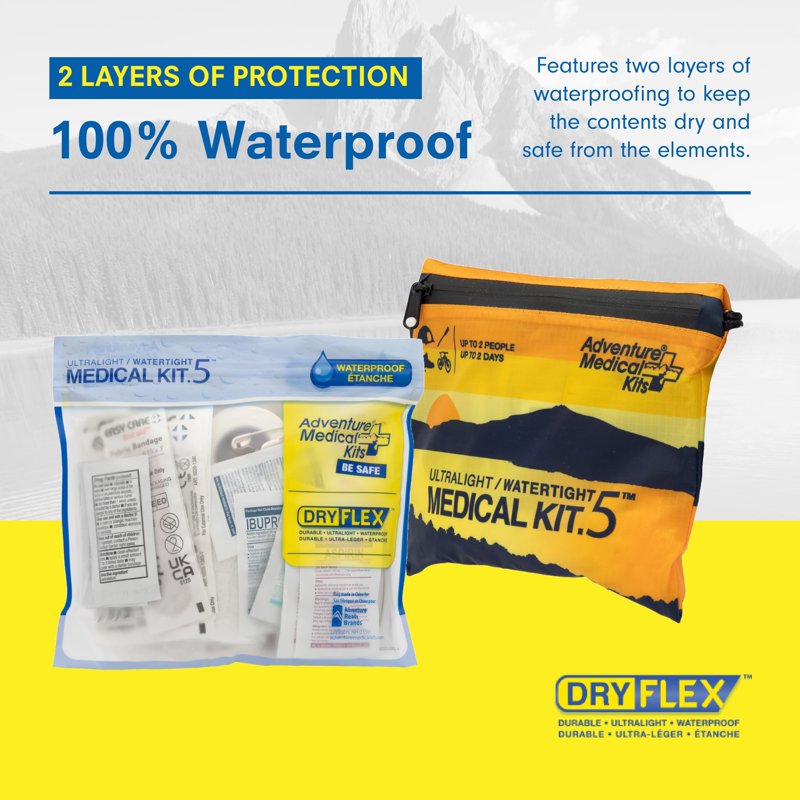 Ultralight Waterproof First Aid Kit for Outdoor Adventures - .5
