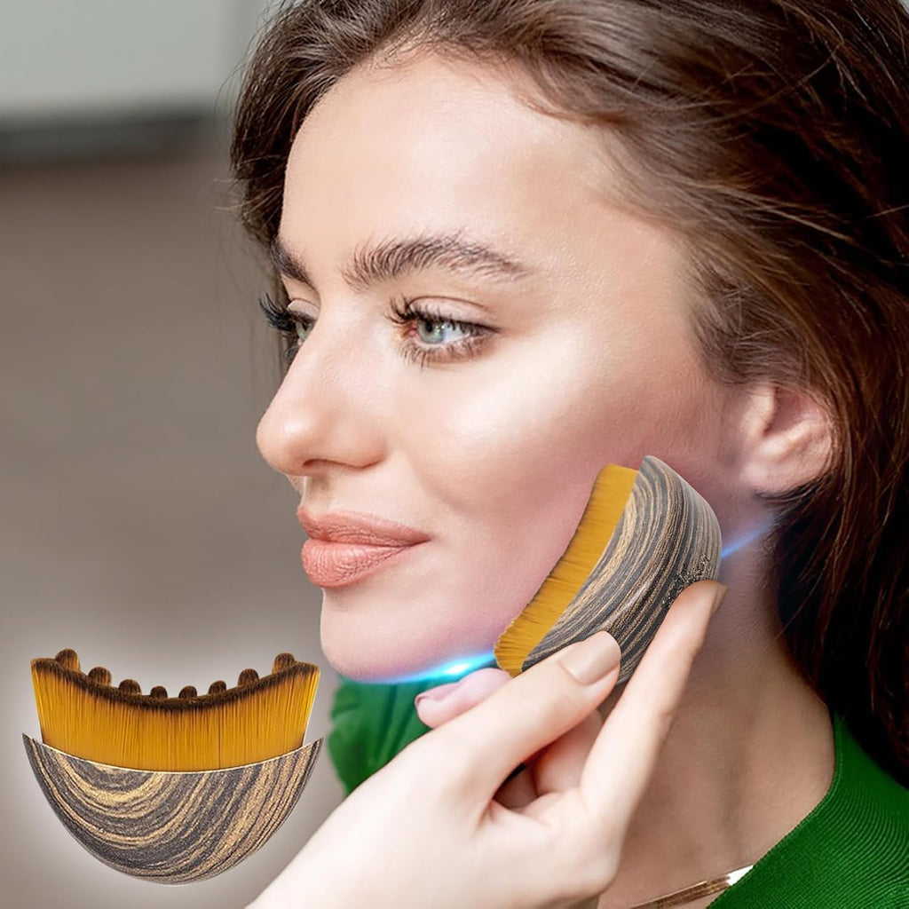 New Lymphatic Contour Face Brush, Lymphatic Drainage Massager for Face,Ergonomically Designed to Fit The Skin Precisely and Relieve Fatigue