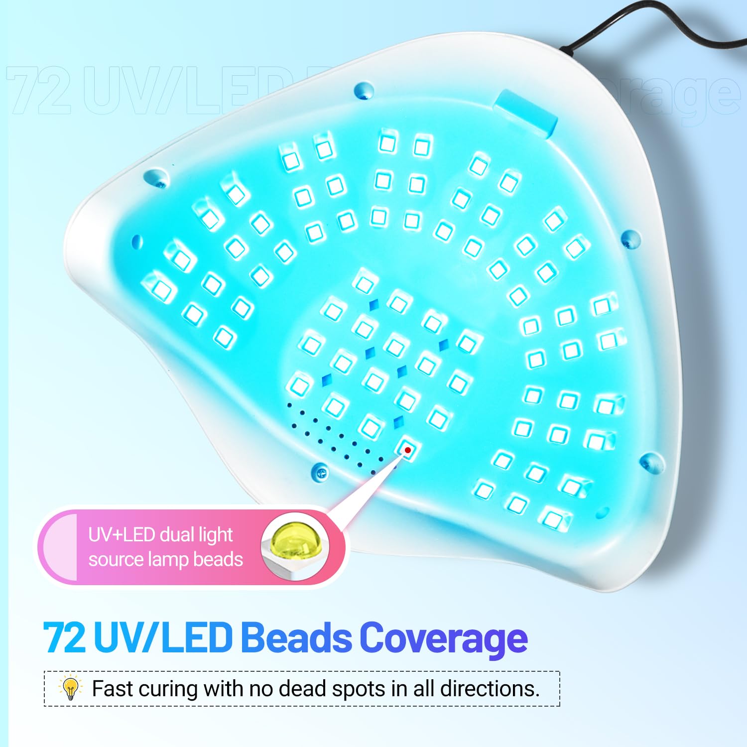 JODSONE U V LED Nail Lamp, Nail Dryer for Gel Polish, Led Light with Automatic Sensor & 4 Timers