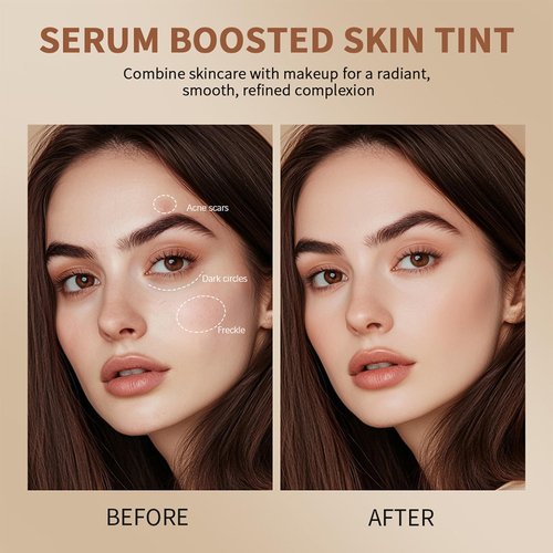 Covebalm Beauty Skin Tint, Serum Boosted Hydration skin tint for Black Women, Foundation Stick Beauty Balm, Lasting Moisturizing, Non-Greasy & Waterproof (#03)