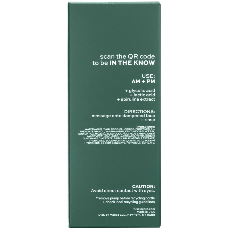 Exfoliating Gel Face Wash with Spirulina & Glycolic Acid - All Skin Types, 6 Pack