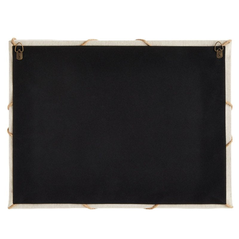Rectangular Fabric Bulletin Board - 16x12 inch Wall Organizer for Photos & Notes - Farmhouse & Office Decor
