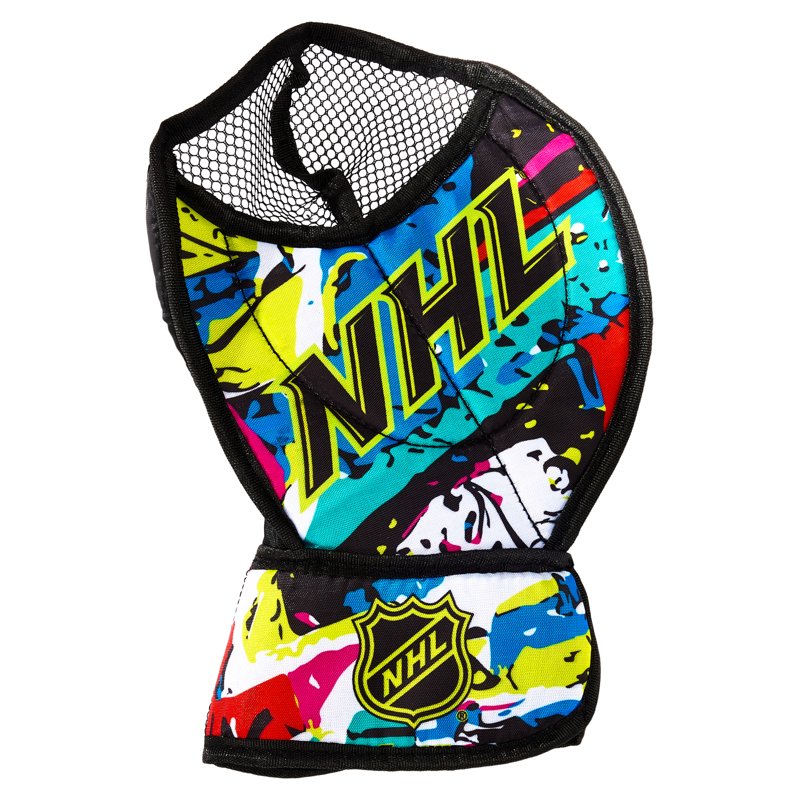 Kids Youth Hockey Goalie Pads Helmet Set - Mini Foam Puck Gear - Graffiti Style