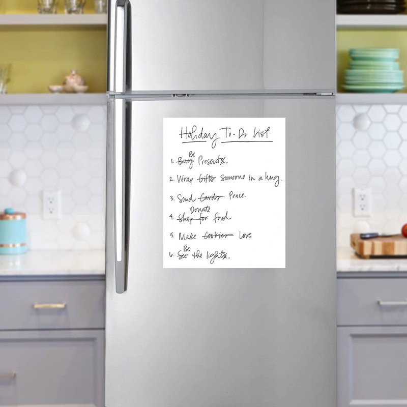 Dry Erase Magnetic Roll - Flexible White Surface for Writing & Wiping, 24 inch Wide