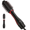 REVLON One-Step Volumizer Plus Hair Dryer and Styler, Enhanced Motor for Less Frizz, More Shine, and Reduced Heat Damage for Salon Style Round Brush for Blowout, Black (Amazon Exclusive)