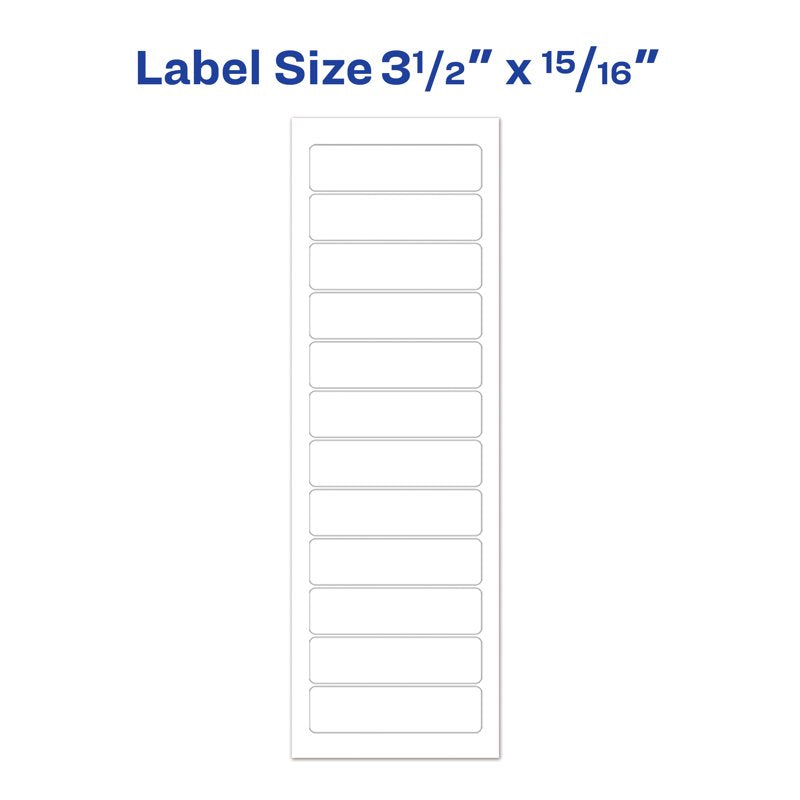 Large Quantity White Address Labels for Dot Matrix & Continuous Feed Printers