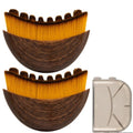 2Pack Lymphatic Contour Face Brush, Lymphatic Drainage Brush, Dry Brushing Face Brush, Lymphatic Drainage Massager for Face, Designed for The Face Gentle Enough for Daily Use(2pcs Brown)