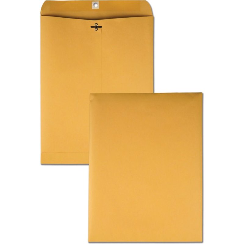 Clasp Envelopes with Dispenser - 10x13 Kraft Paper Storage Mailers, 250 Pack