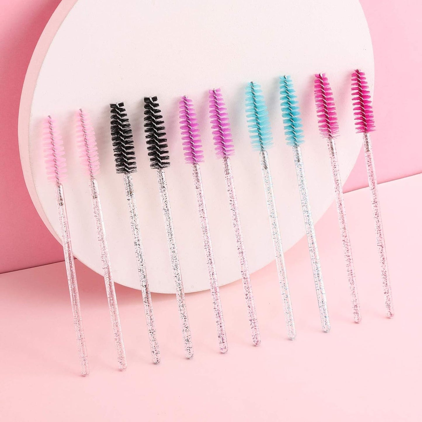 500 Disposable Mascara Wands - Colorful Eyelash Brushes & Spoolies for Extensions