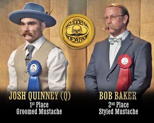 Mustache Wax Strong Hold Grooming For Men | Sudden Death Moustache & Beard Wax 1oz Tin | Perfect For Handlebar Mustaches By Death Grip | No Heat Source Required