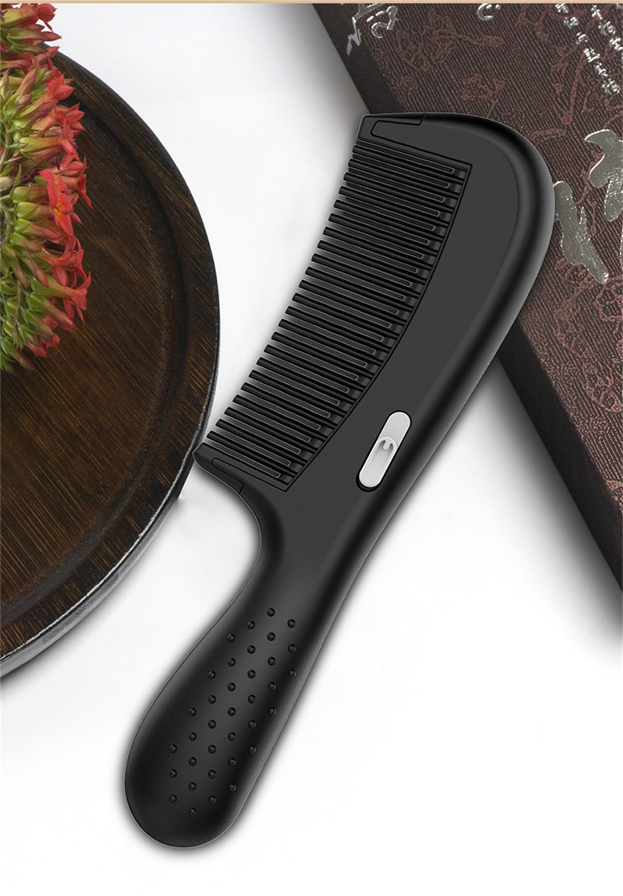 Dandruff Comb, Energy Massage Comb, Hair Dressing Comb,Healthier Scalp and Better Hair Quality, Removal of Dandruff and Dirt Black