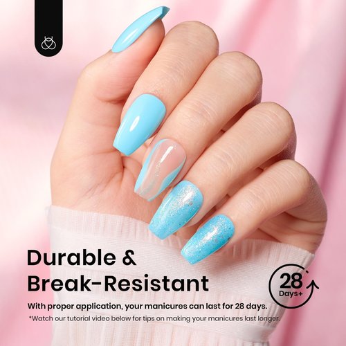 Beetles Short Coffin Nail Tips 576 PCS Half Matte Pre-shape Short Coffin Fake Nails 12 Sizes Full Cover Acrylic False Nails Nail Extension DIY Manicure Gifts for Women