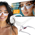 WINTER PLUM Under Eye Red Light Therapy Glasses, Under Eye Red Light Therapy Device Eye Glasses Massager Red Light Therapy for Face Under Eye Device Reduce Dark Circles Relax Eye Strain