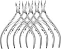 5 Packs Cuticle Trimmer, Cuticle Nippers Professional Stainless Steel Cuticle Cutter Clippers Cuticle Remover, Pedicure Manicure Tools for Fingernails and Toenails