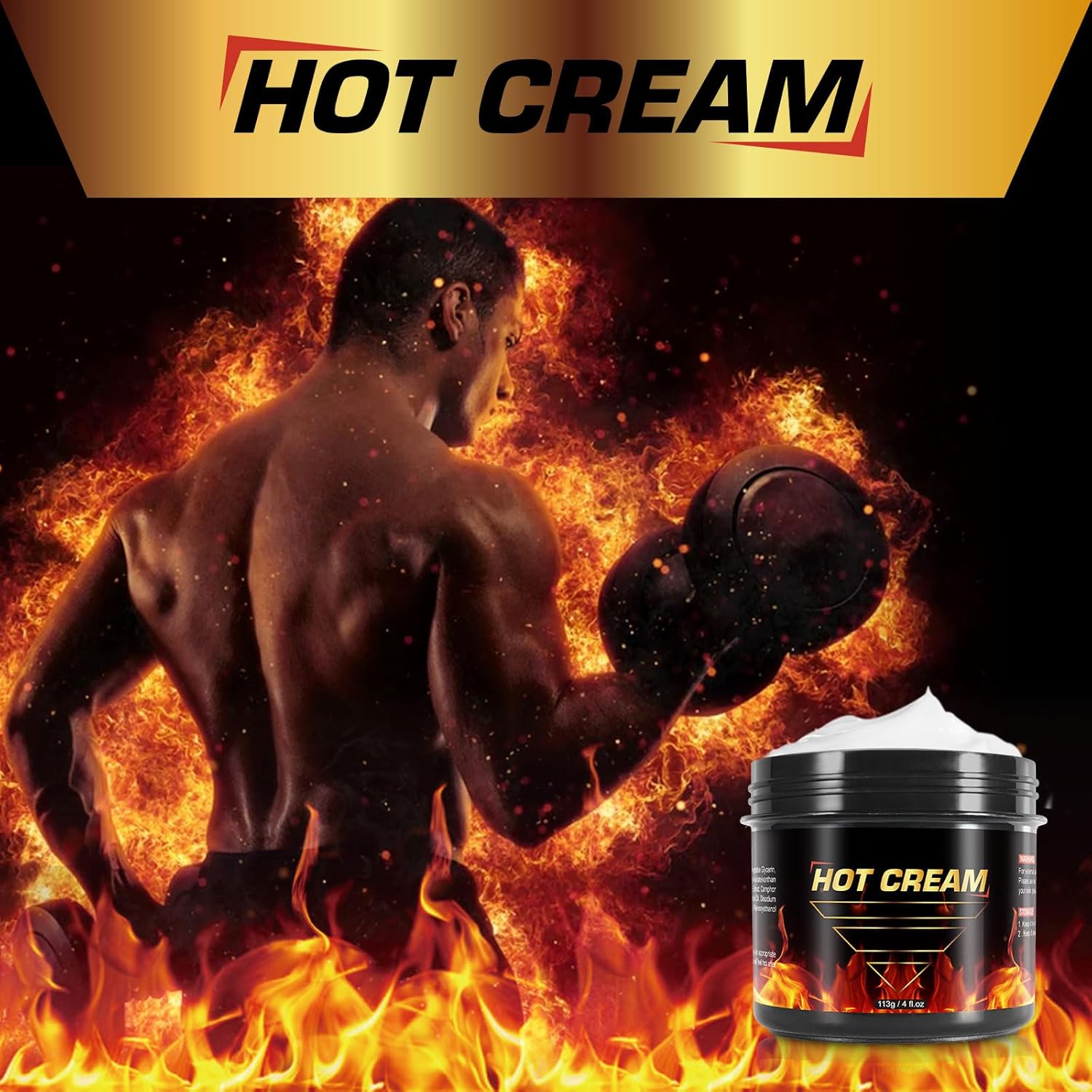 Hot Sweat Cream, Fat Burning Creams for Belly Natural Weight Loss Cream Weight Loss Workout Enhancer for Women and Men Cellulite Treatment for Thighs Legs Abdomen Arms and Buttocks